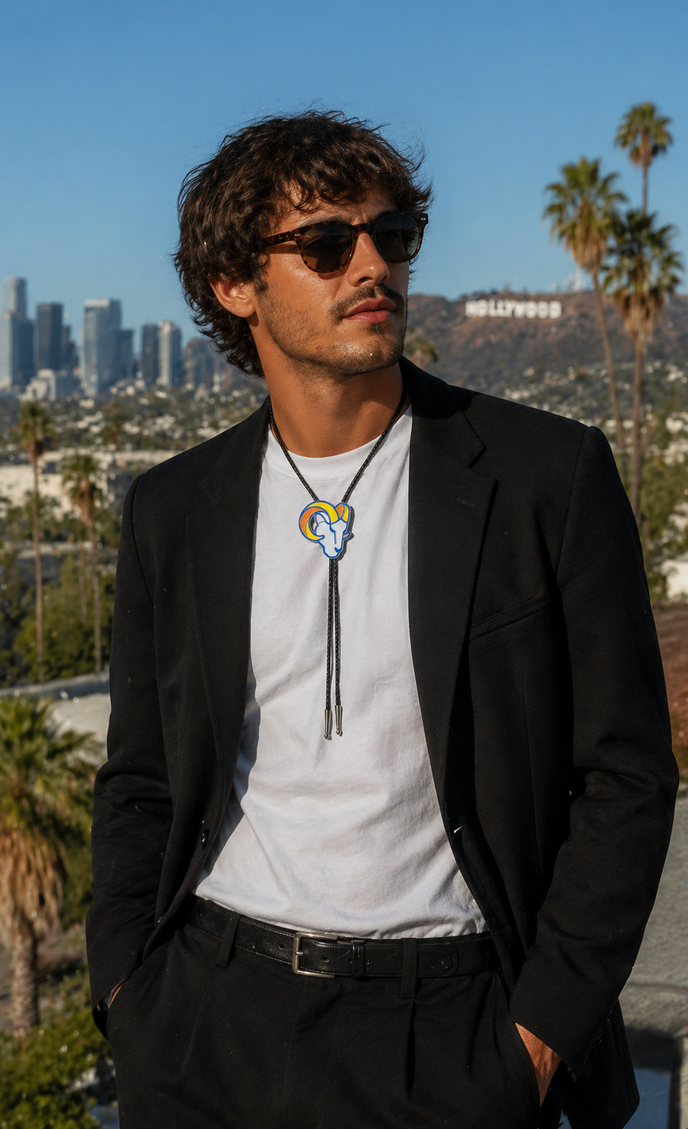 LA Rams Bolo Tie – NFL Fan Game Day Accessory