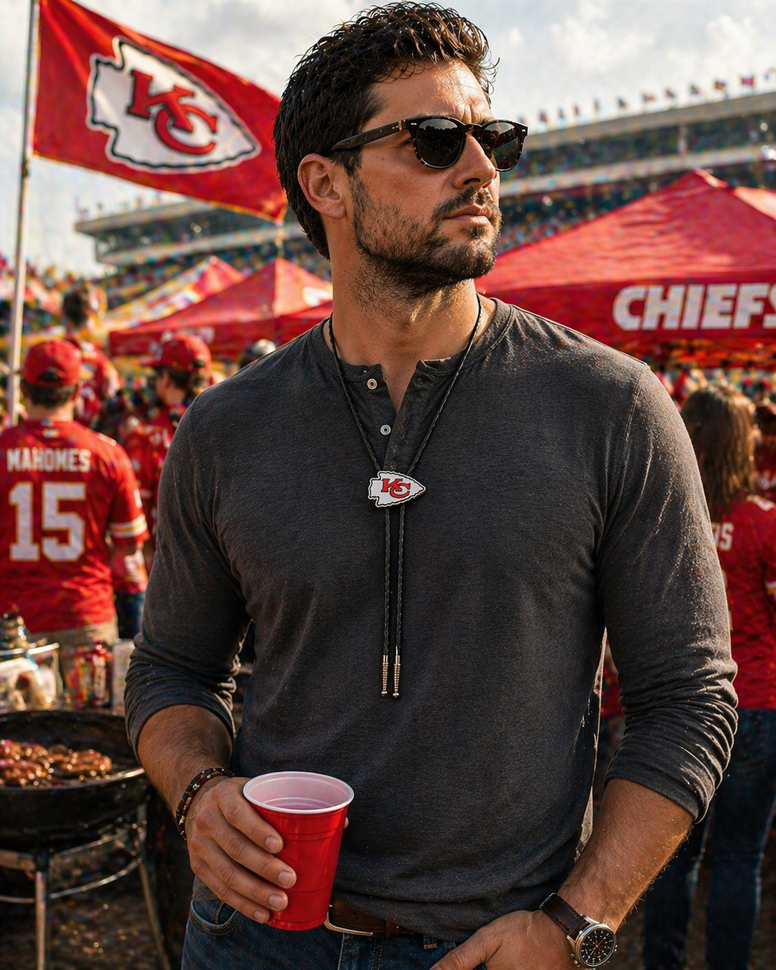Kansas City Chiefs Bolo Tie – NFL Fan Game Day Accessory