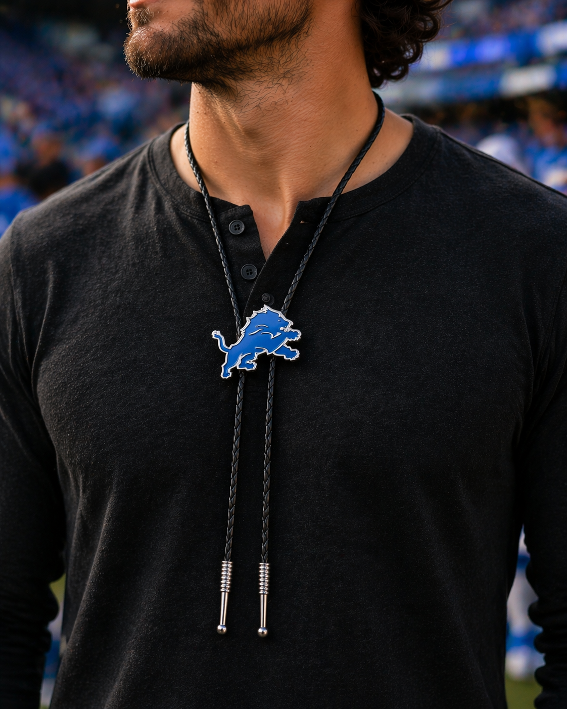 Detroit Lions Bolo Tie – NFL Fan Game Day Accessory