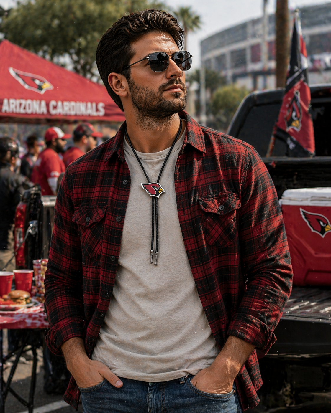 Arizona Cardinals Bolo Tie – NFL Fan Game Day Accessory